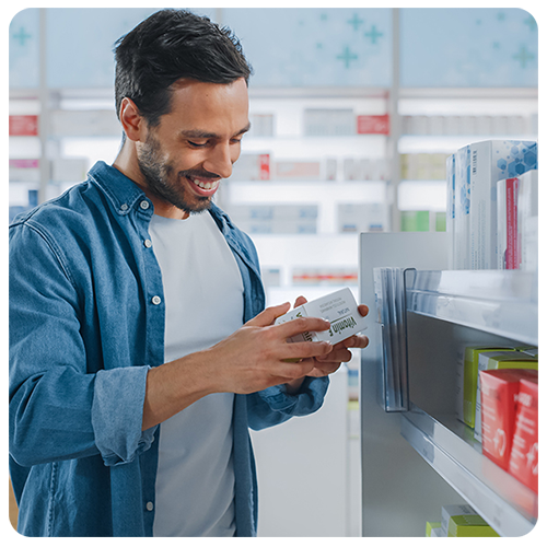 500SQ iStock-1311515424-Man in Pharmacy 420x280